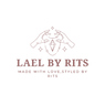 Logo of LAEL BY RITS with a design of hands holding a pentacle on a red background.